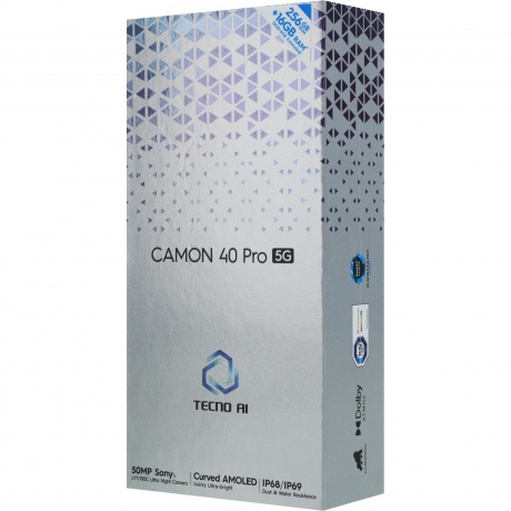 Смартфон Tecno Camon 40 Pro 5G 8/256Gb Titan - фото 15
