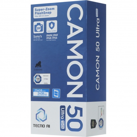 Смартфон Tecno Camon 50 Ultra 5G 12/256Gb Black - фото 16