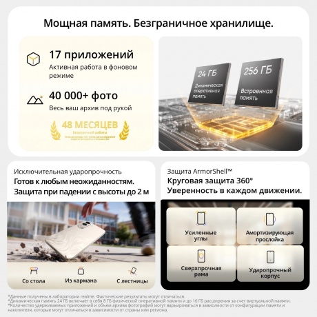 Смартфон Realme C100X 4/128Gb белый - фото 9