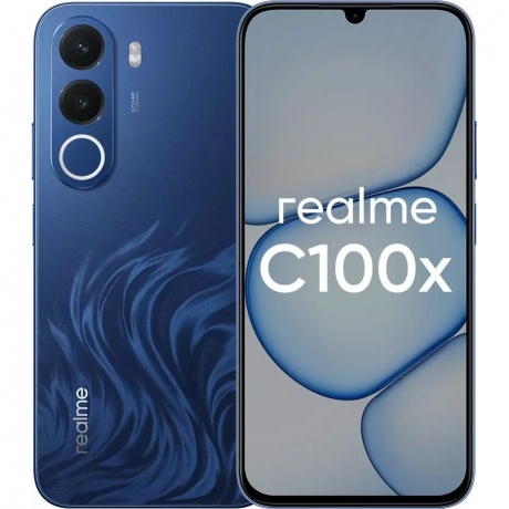 Смартфон Realme C100X 4/256Gb синий - фото 11
