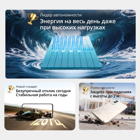 Смартфон Realme C100X 4/256Gb синий - фото 6
