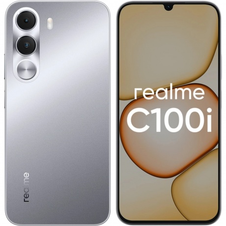 Смартфон Realme C100i 4/64Gb серебристый - фото 1