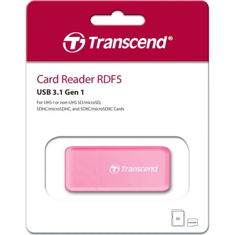 Карт-ридер Transcend All in1 Multi Card Reader (TS-RDF5R) Pink