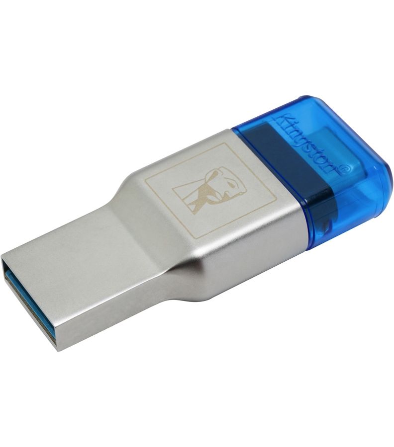 Карт-ридер Kingston microSDHC USB3.1+TypeC (FCR-ML3C) органайзер для sd карт sdhc sdxc cfexpress type a 40 слотов