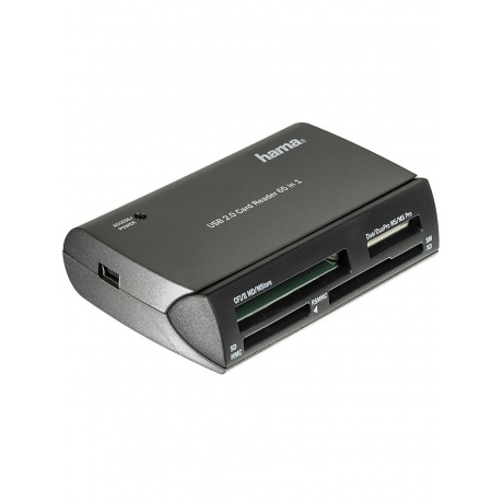 Карт-ридер USB2.0 Hama H-49009 серебристый - фото 3