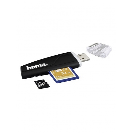 Карт-ридер USB2.0 Hama 00054115 черный - фото 1