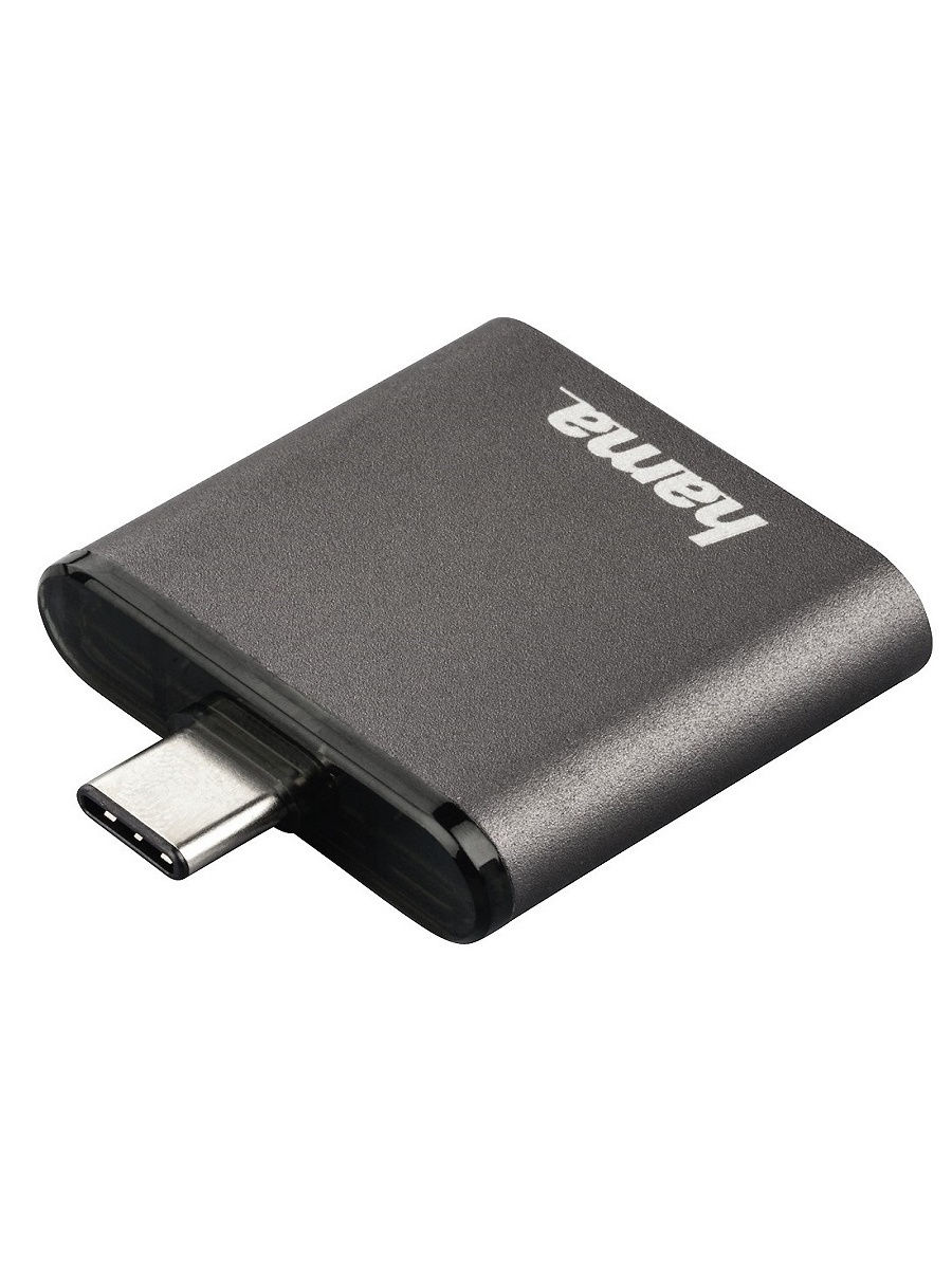 Карт-ридер USB3.1 Hama H-124186 серый 00124186 - фото 1