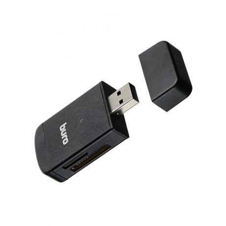 Карт-ридер USB2.0 Buro BU-CR-3103 черный - фото 5