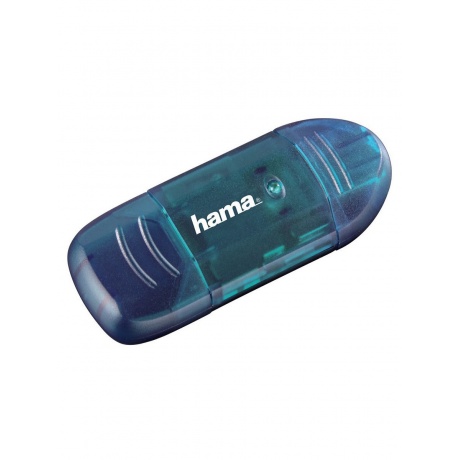 Карт-ридер USB2.0 Hama H-114730 синий - фото 1