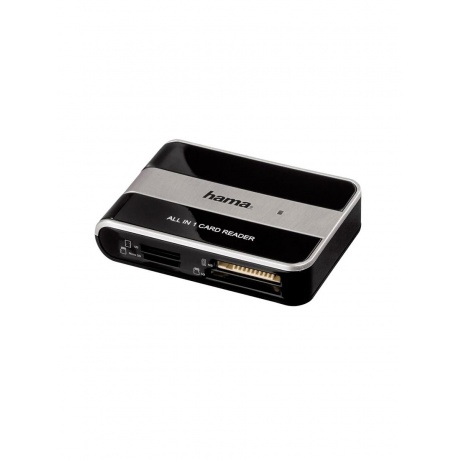Карт-ридер USB2.0 Hama H-49016 черный - фото 1
