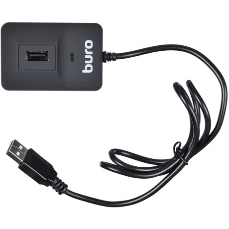 Карт-ридер USB2.0 Buro BU-CR/HUB3-U2.0-0688 черный - фото 1