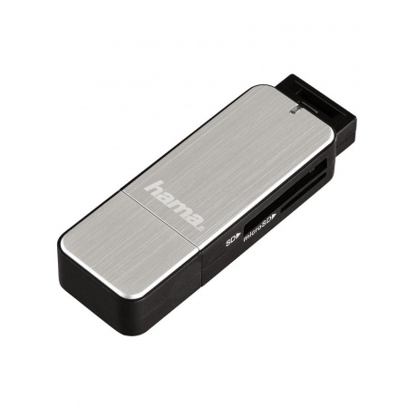 Карт-ридер USB3.0 Hama H-123900 серебристый - фото 1