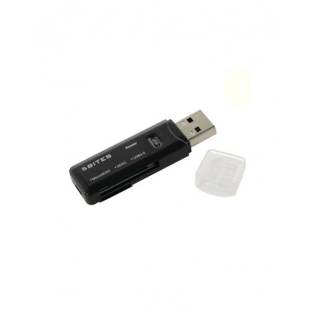 Карт-ридер 5bites USB 2.0 / SD / TF / USB Plug RE2-100BK - фото 1