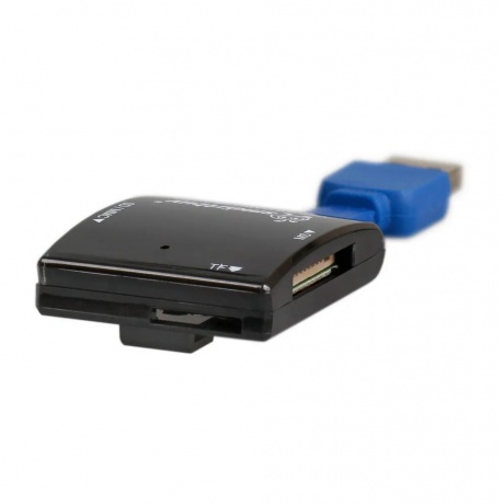 Картридер Smartbuy 700, USB 3.0 - SD/microSD/MS, черный - фото 2
