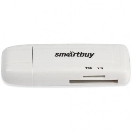 Картридер Smartbuy 705, USB 3.0 - SD/microSD, белый - фото 3
