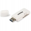 Картридер Smartbuy 705, USB 3.0 - SD/microSD, белый