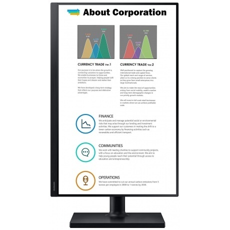 Монитор Samsung 24&quot; F24T450GY черный IPS - фото 4