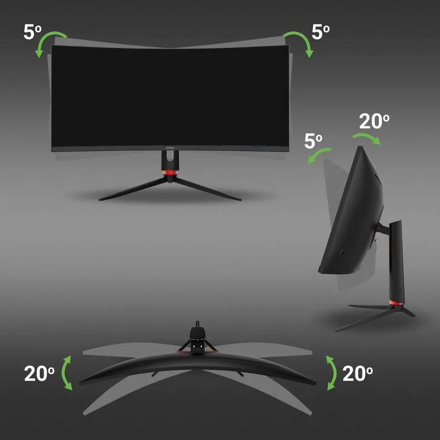 Монитор Digma 34" Overdrive 34A710Q черный (DM34VG01) - фото 14