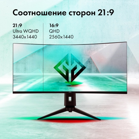 Монитор GMNG 34" Gaming GM-34C11W черный (GM34VG01) - фото 24