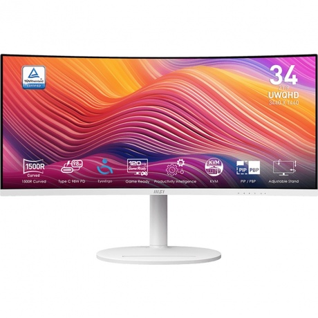 

Монитор MSI 34" Modern MD342CQPW 1500R, (9S6-3PC59H-036)