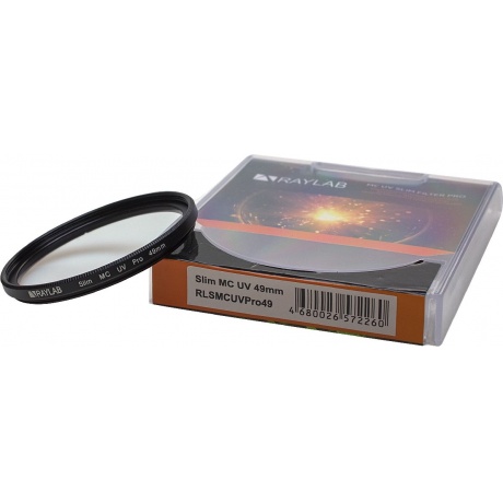 Фильтр защитный ультрафиолетовый RayLab UV MC Slim Pro 49mm - фото 2