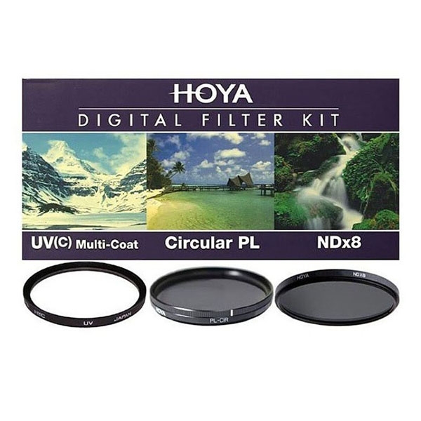 набор круглых светофильтров nisi circular long exposure filter kit 72mm для длинной выдержки Набор светофильтров HOYA Digital Filter Kit HMC MULTI UV, Circular-PL, NDX8 - 72mm