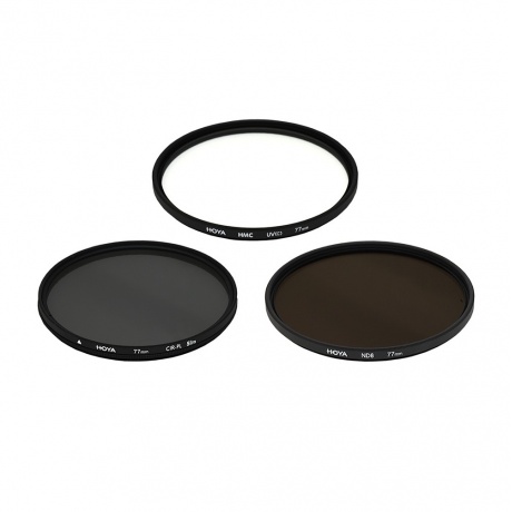 Набор фильтров Hoya Digital Filter Kit HMC (MULTI UV, Circular-PL, NDX8) 55mm 79498 - фото 2