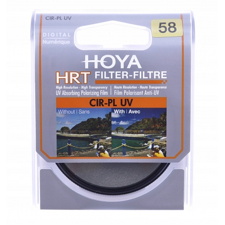 Фильтр поляризационный Hoya PL-CIR UV HRT 58 MM - фото 3
