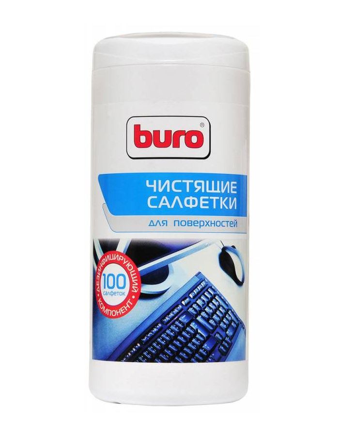 Салфетки Buro BU-Tsurface для поверхностей туба 100шт влажных