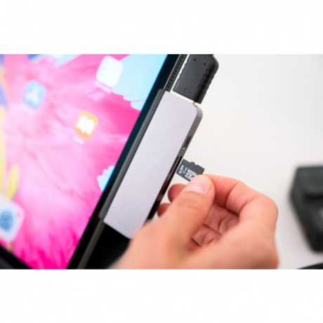 USB-хаб HyperDrive 6-in-1 USB-C Hub для iPad Pro серебристый (HD319-SILVER) - фото 9