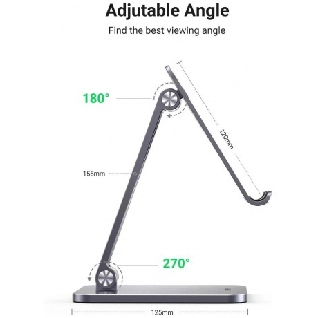 Подставка UGREEN настольная складная для планшета (40393) - фото 11