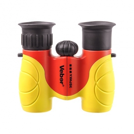 Бинокль детский Veber Эврика 6x21 Y/R ( желт/красн) - фото 2