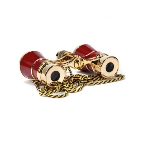 Бинокль театральный Kromatech БТ 3x25, с цепочкой (красный) - фото 2