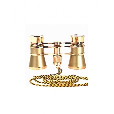 Бинокль театральный Kromatech БТ 3x25, с цепочкой (золотистый) - фото 2