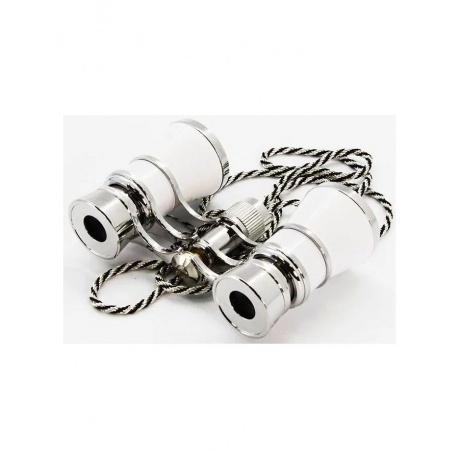 Бинокль театральный Kromatech БТ 3x25, с цепочкой (белый) - фото 2