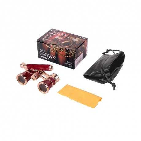 Бинокль VEBER БГЦ 3*25 E08 (красный лорнет) - фото 4