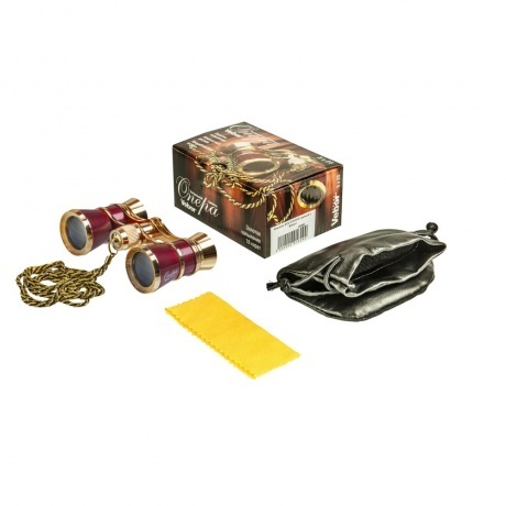 Бинокль VEBER БГЦ 3*25 D07 (красный с цепочкой) - фото 3