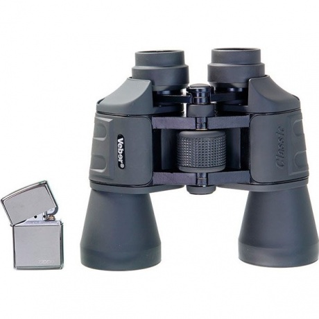 Бинокль Veber Classic БПШЦ 15x50 VRWA широкоугольный, серый - фото 11