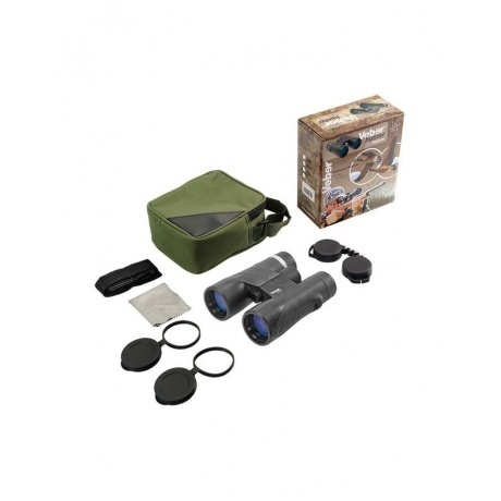 Бинокль Veber Hunter 8*42 (черный) - фото 6