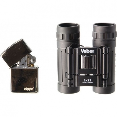 Бинокль Veber Sport БН 8х21 черный - фото 2