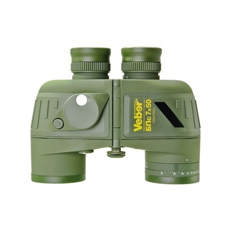 Бинокль Veber БПс 7x50 WP, плавающий, с компасом - фото 2