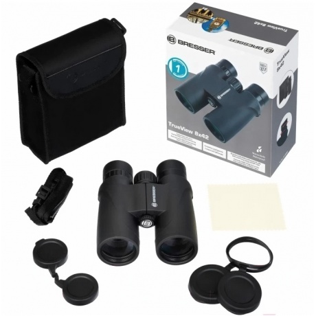 Бинокль BRESSER TrueView,  8 - 8 x 42,  Roof,  черный [82059]
