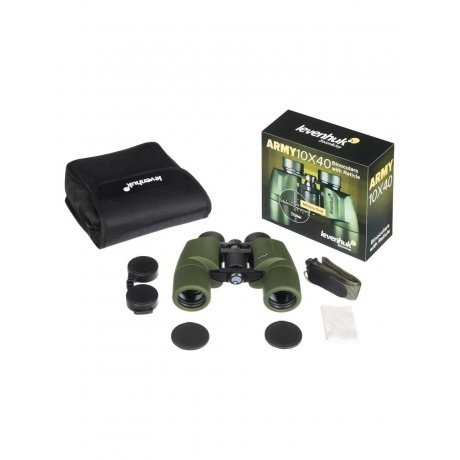 Бинокль Levenhuk Army 10x40 с сеткой - фото 4