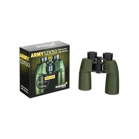 Бинокль Levenhuk Army 12x50 с сеткой - фото 5