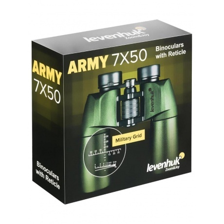 Бинокль Levenhuk Army 7x50 с сеткой - фото 12