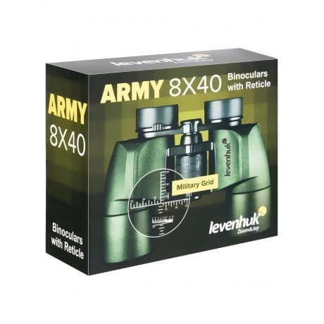 Бинокль Levenhuk Army 8x40 с сеткой - фото 12