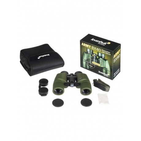 Бинокль Levenhuk Army 8x40 с сеткой - фото 4
