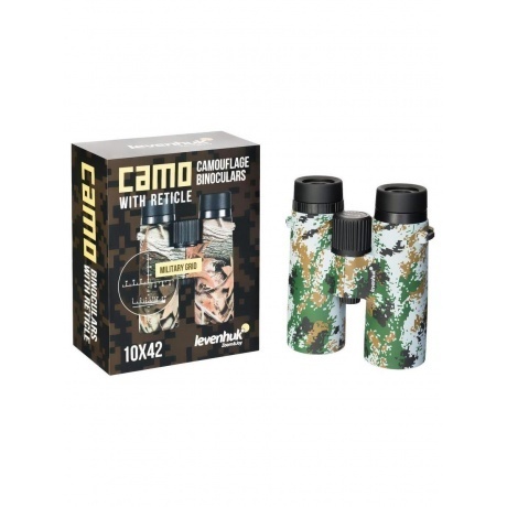 Бинокль Levenhuk Camo Dots 10x42 с сеткой - фото 11