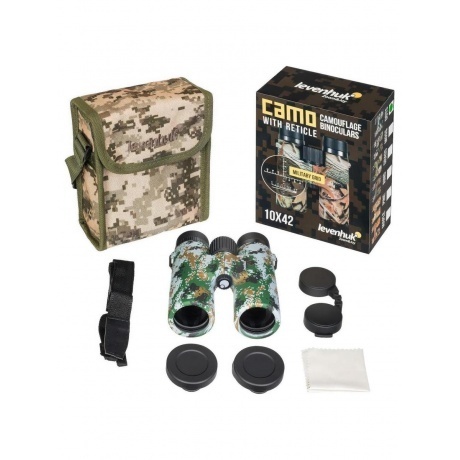 Бинокль Levenhuk Camo Dots 10x42 с сеткой - фото 10