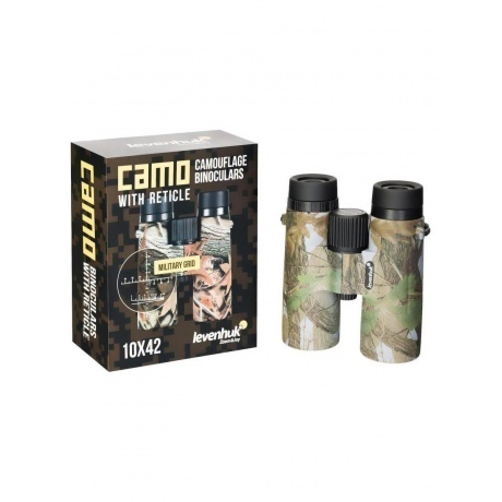 Бинокль Levenhuk Camo Grass 10x42 с сеткой - фото 11